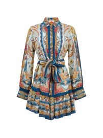 FARM Rio mosaic-print Mini Dress | Blue | FARFETCH at Farfetch